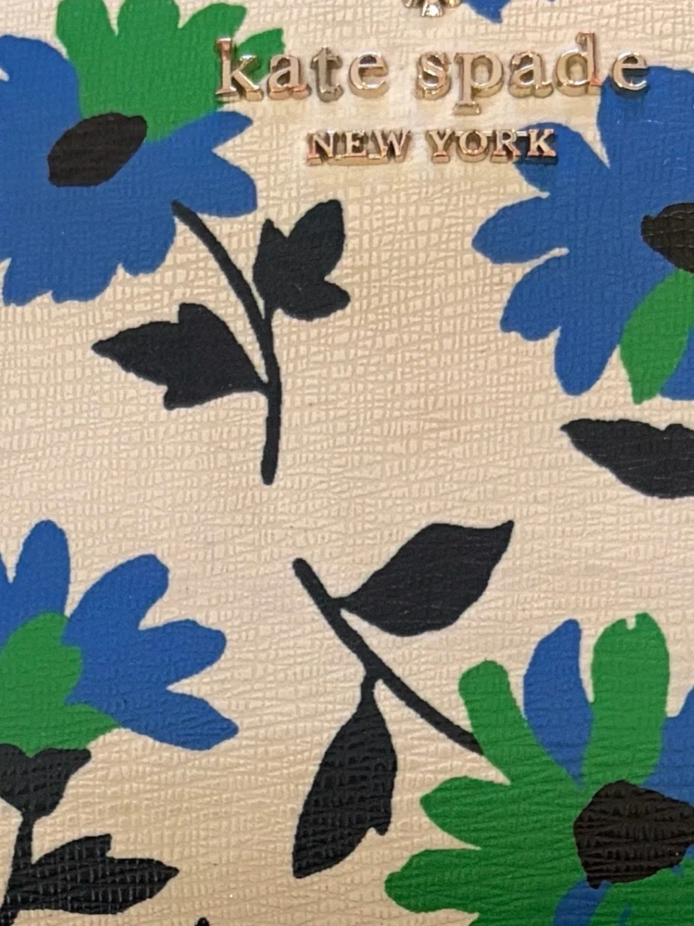 KATE SPADE Darcy Park Posies Large Slim Bifold Wallet